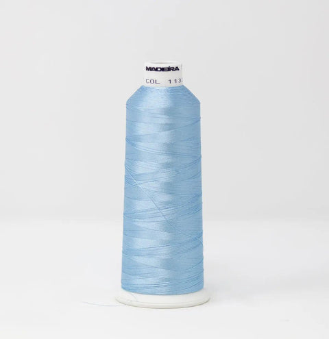 Madeira Rayon 1132 Clear Blue Embroidery Thread 5500 Yards