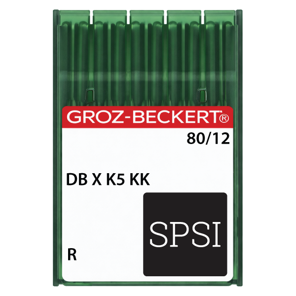 Groz-Beckert DBXK5 KK 80/12 R - Sharp Point - Large Eye - Short Shank 100ct Needles