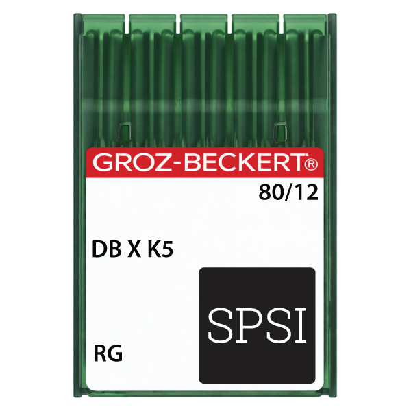 Groz-Beckert DBXK5 80/12 RG - Sharp Point - Large Eye - 100ct Needles