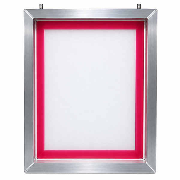 GSF Elite 23" x 31" 125/55 Thin Thread White Alum Frame W/ MHM Pins