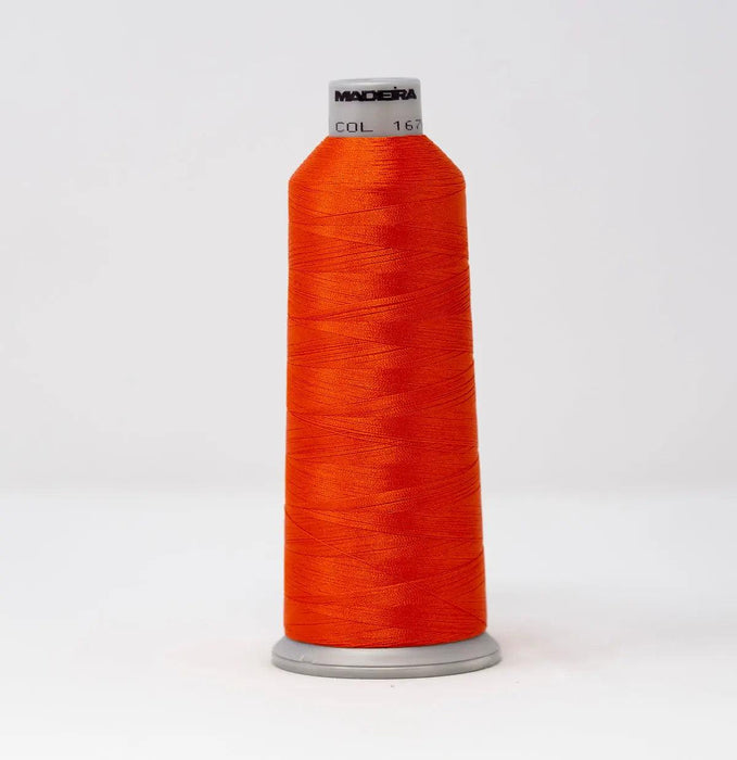 Madeira Polyneon 1678 Pumpkin Embroidery Thread 5500 Yards