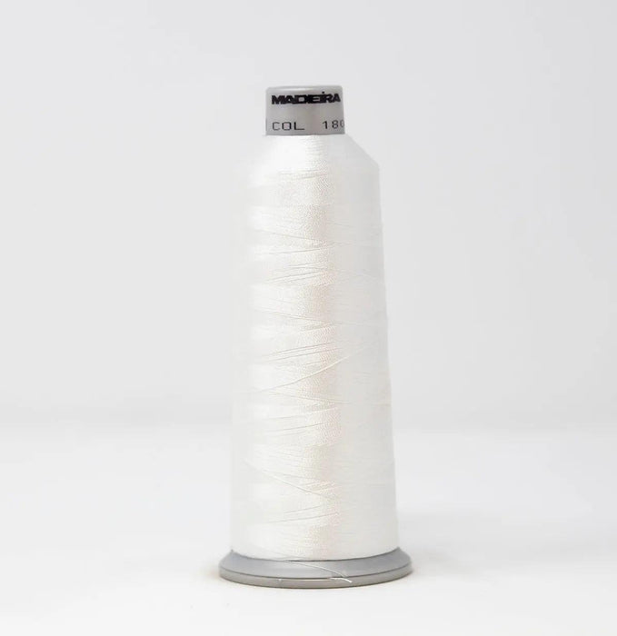 Madeira Polyneon 1804 Natural White Embroidery Thread 5500 Yards