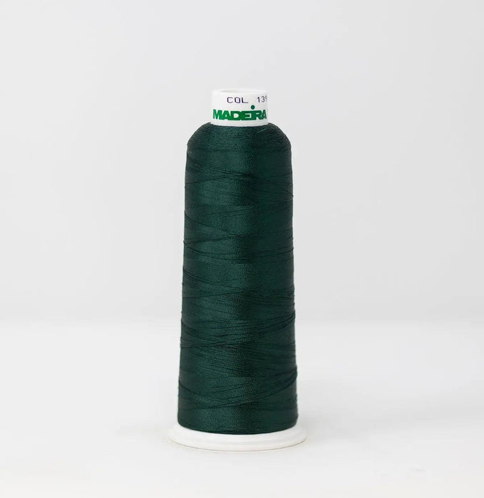 Madeira Rayon 1390 Forest Green Embroidery Thread 5500 Yards Madeira